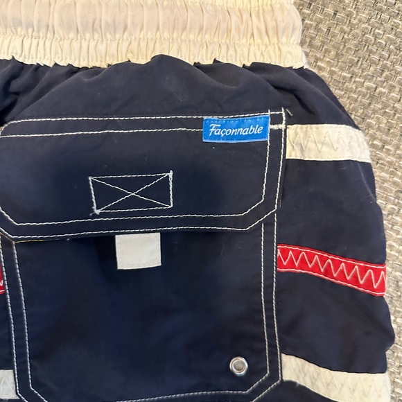 Faconnable Swim Shorts Mens Navy Azur Trunk Suit Beach Wear Medium - Picture 3 of 8